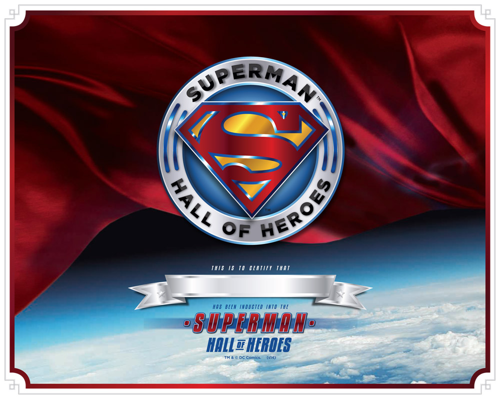 Superman Hall of Heroes Certificate preview