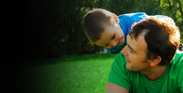 Photo of a father and son